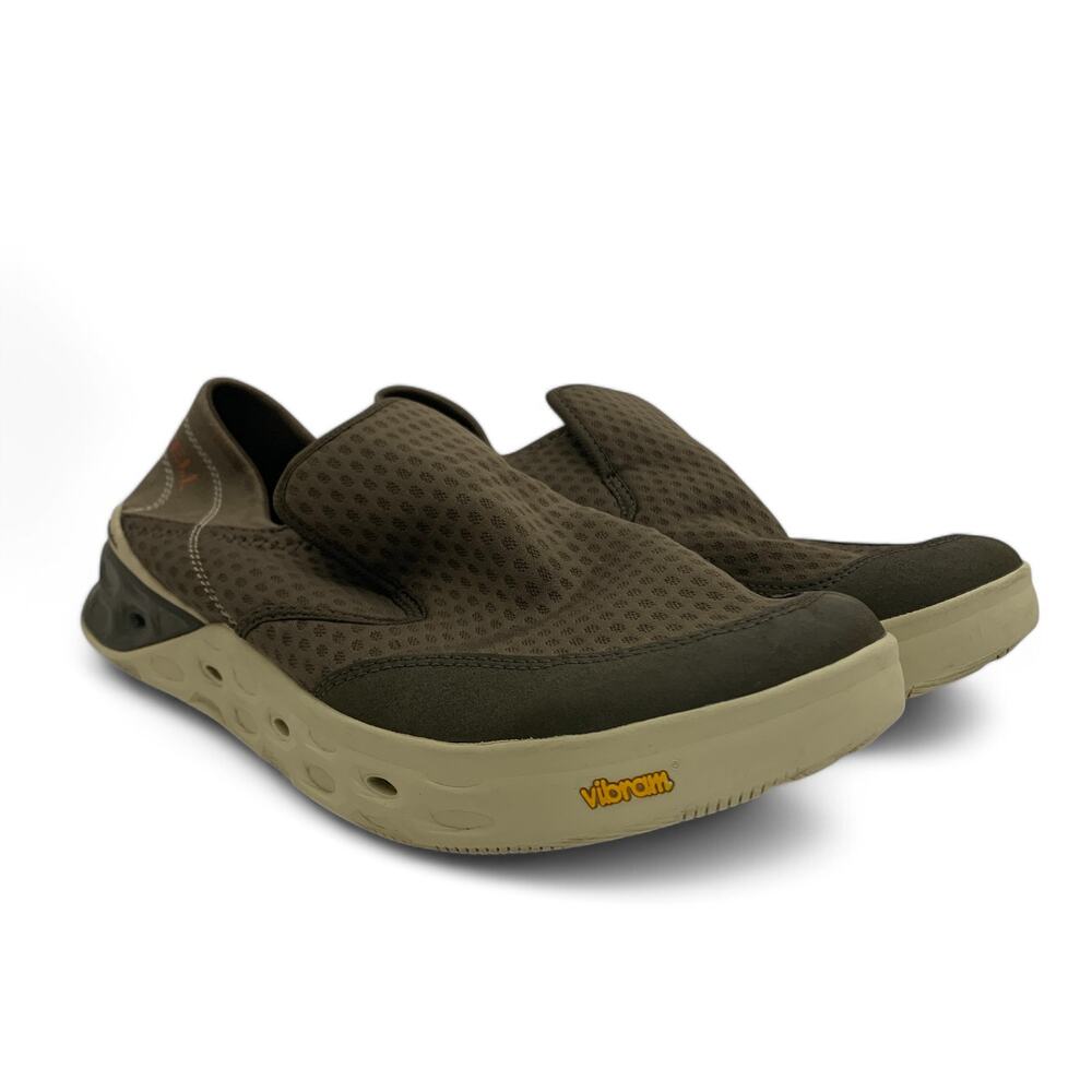 Merrell Tideriser Moc Boat Shoes Slip On Sneaker Hiking Vibram Soles Mens 10